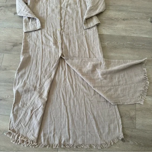 NEW NWOT Melissa Odabash Margot Beige Maxi Dress M